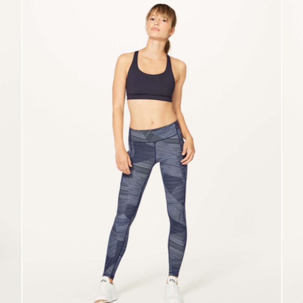 Lululemon Speed Up Tight *Full-On Luxtreme 28" Etch Hail Midnight Navy Size 2